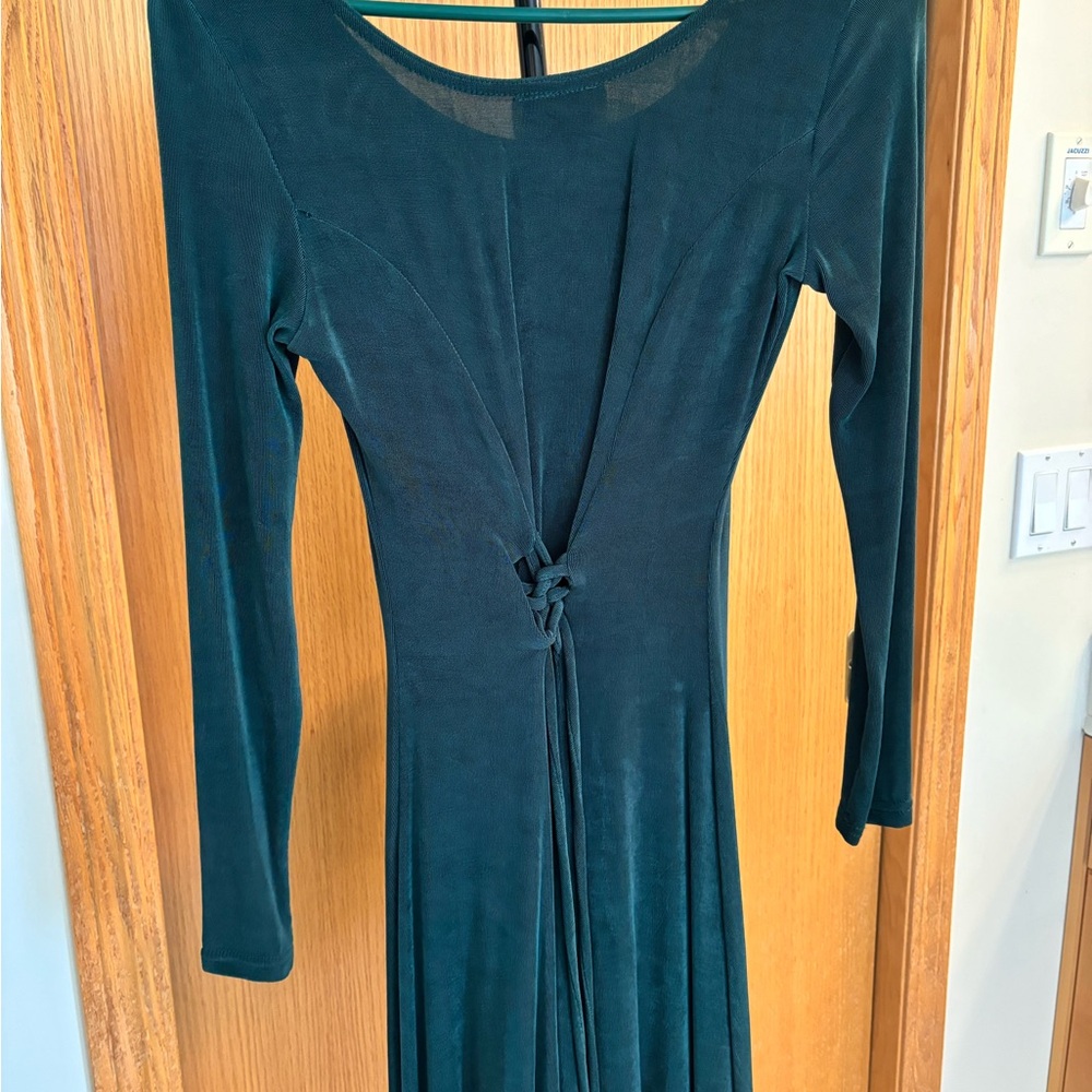 NEW Basics Dark Green Dress - medium